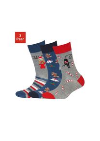 H.I.S. H.I.S Socken Packung, 3 Stk. tlg. mit Weihnachts-Design bunt, Gr&ouml;&szlig;e 39-42
