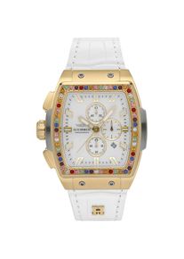 Haemmer Germany Chronograph &raquo;TONNEAU&laquo; Quarzuhr, Armbanduhr, Damenuhr, Lederarmband, verschraubte Krone, Tag