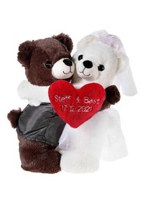 Heunec Kuscheltier &raquo;Hochzeitsb&auml;renpaar B&auml;r & B&auml;rin, individuell bestickbar&laquo; mit individueller Bestickung