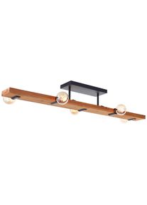 Brilliant Deckenleuchte &raquo;Mertes&laquo; E27 1 Stk. Deckenlampe, E27, 115 x 12, 5 cm, Holz/Metall, braun/schwarz