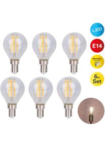 N&auml;ve n&auml;ve LED-Leuchtmittel &raquo;Daffy&laquo; E14 6 Stk. Warmwei&szlig; 6er Set, dimmbar, 2700 Kelvin
