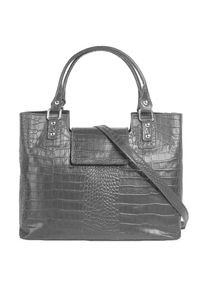 CLUTY Henkeltasche echt Leder, Made in Italy
