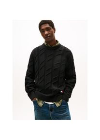 Tommy Jeans Rundhalspullover &raquo;TJM REG CHUNKY CABLE&laquo; Grobstrick mit Zopfmuster, regular fit, Rundhals