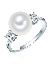Rafaela Donata Perlenring &raquo;RD432&laquo; Ring Sterling Silber Muschelkernperle wei&szlig; Zirkonia wei&szlig;