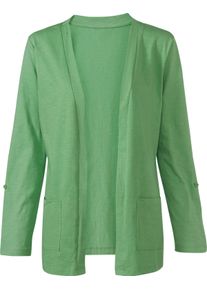 Damen Shirtjacke mit Flammgarn-Struktur apfel Gr&ouml;&szlig;e 38