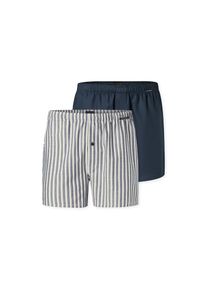 Schiesser, Herren, Webboxer &raquo;Web-Boxershorts Webware 2P 2er Pack&laquo;, Blau/Wei&szlig;, M, Blau/Wei&szlig;, Schiesser Herren Web-Boxershorts