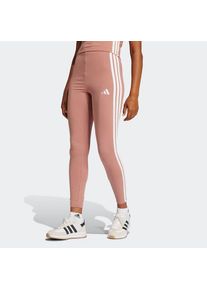 adidas Sportswear, Damen, Trainingstights &raquo;W 3S SJ LEG&laquo; sportlicher Look mit 3-Streifen, aus Baumwolle und Elasthan, Warm Clay / White, N-Gr, XL -N-Gr