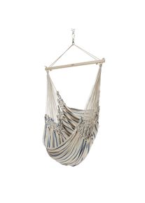 CHICO H&auml;ngematten H&auml;ngesessel Baumwolle Beige-Blau