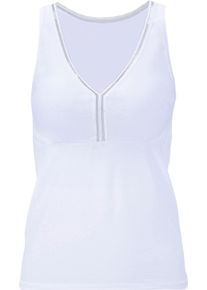 w&auml;schepur Damen BH-Hemd mit elastischem Zierband wei&szlig; Gr&ouml;&szlig;e 46