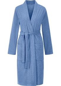 feel good Damer Morgonrock himmelsbl&aring;, melerad Gr&ouml;&szlig;e 44/46