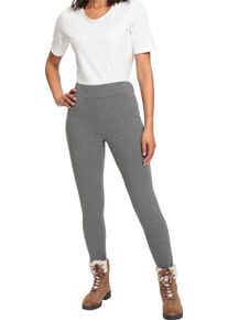 Damen Thermoleggings mit Rundum-Dehnbund anthrazit-meliert Gr&ouml;&szlig;e 50