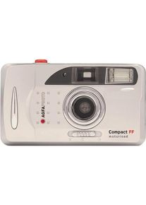 Agfaphoto Analog 35mm Camera with Motor Flash Set Color Photos Film Battery, Analogkamera, Silber