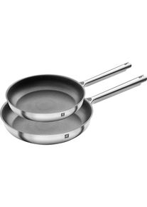 Zwilling Bratpfannen-Set, Pfanne + Kochtopf, Silber