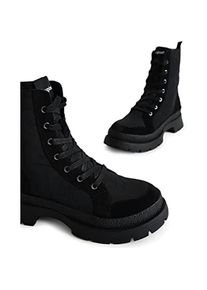 Desigual, Damen, Wanderschuhe, Damesschoenen, gevoerde wandelschoen, zwart, 37 EU (37), Schwarz