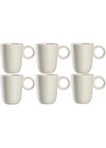 Leonardo Kaffeetasse Roma 400 ml, 6 St&uuml;ck, Tasse, Weiss