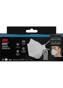 3M, Atemschutzmaske, Atemschutzmaske (FFP2, 3x)