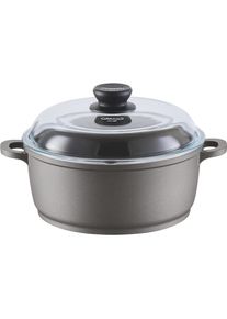 Berndes Kochtopf mit Glasdeckel Classics Induction, Pfanne + Kochtopf, Grau