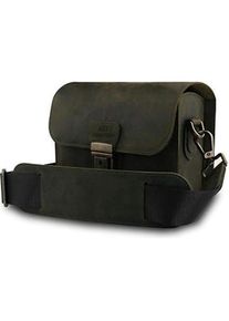MegaGear Kiesleder-Kamerakuriertasche (Kamera Schultertasche), Kameratasche, Braun