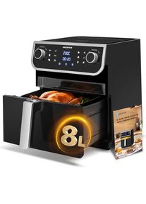 Aigostar Heissluftfritteuse, Fritteuse, Silber