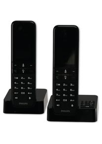Philips D4752B, Telefon, Schwarz