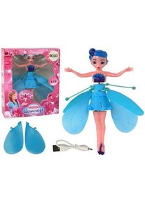 Lean Toys Magische fliegende blaue Feenpuppe