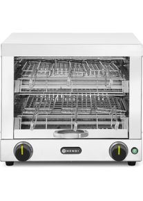 Hendi Sandwichtoaster doppelt mit 6 Zangen 230V 3000W, Toaster, Silber