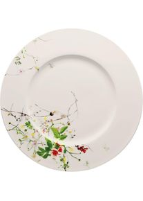 Rosenthal Platzteller 33cm Fahne - Fleurs Sauvages, Teller, Weiss