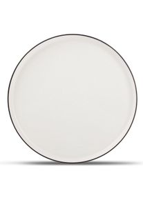 Salt&Pepper - Plat bord - 26cm - wit - Studio Base - set/4 (850001), Teller, Weiss, Schwarz