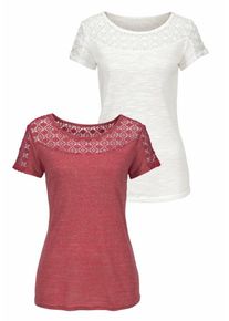 Vivance T-shirt Femme rouge, blanc taille M