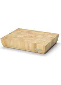 CONTINENTA Stirnholz Hackblock, Schneidebrett, Braun