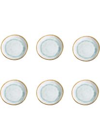 Medard de Noblat M&Atilde;dard de Noblat - Shadow Aqua - Dessertbord 20.5 cm - 6 delig (AI60CCB0001AD), Teller, Gold, Blau, Grau