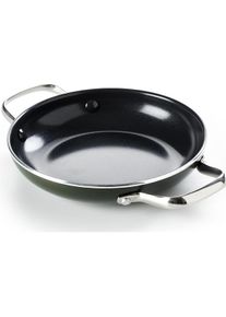 Dagelijkse Kost Kost Sahan met keramische antikleeflaag 24cm, Pfanne + Kochtopf, Gr&uuml;n