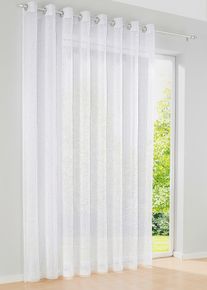 Store voilage &agrave; la fine texture sabl&eacute;e - blanc - taille 145x450 cm - bonprix