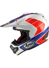 Arai MX-V EVO Jump, motocross helmet , color: White/Blue/Red , size: XS