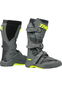 Thor Blitz XR, boots kids , color: Grey/Dark Grey/Neon-Yellow , size: 6 US