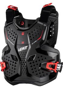 Leatt 3.5, protector pectoral juvenil , color: Negro/Rojo , tama&ntilde;o: L/XL
