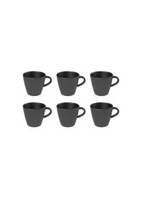 Villeroy & Boch Villeroy & Boch Tasse &raquo;Kaffeetasse Manufacture Rock 150 ml 6er Set schwarz&laquo;