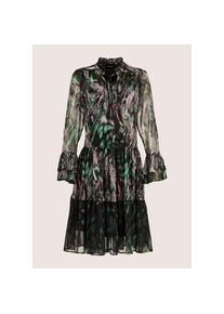 Madeleine Mode MADELEINE Sommerkleid &raquo;Kleid Elegantes Stufenkleid mit All-Over-Print&laquo; schwarz, Gr&ouml;&szlig;e 36