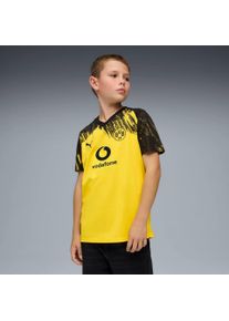 Puma, Jungen, Fussballtrikot, BVB Home Jersey Replica Jr with Sponsor (128), Schwarz, Gelb, 128