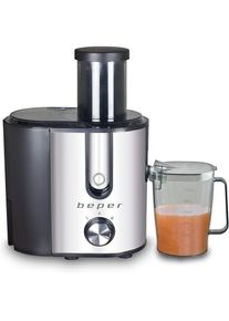 Beper 90.424, Entsafter, Schwarz, Silber