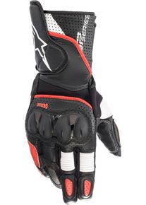 Alpinestars SP-2 V3, gloves , color: Black/White/Light Red , size: M
