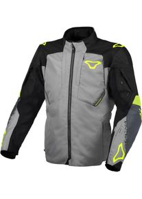 Macna Notch, textile jacket waterproof , color: Grey/Black/Neon-Yellow , size: M