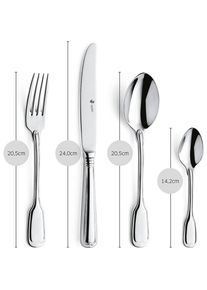Paul Wirths Bestecke Besteckset 9800 Augsburger Faden, Besteck, Silber