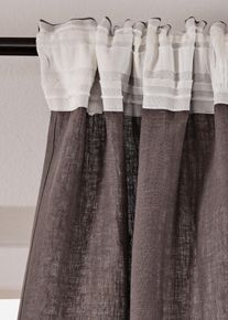 bonprix Ľanov&yacute; z&aacute;ves (1 ks), &scaron;ed&aacute;, D/&Scaron;: 145/110 cm