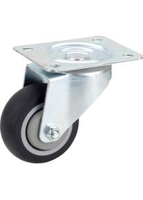 D&Ouml;RNER+HELMER D&ouml;rner + Helmer, M&ouml;belrollen, 715486 Comfort TPE-Lenkrolle O 80 mm Kugellager Platte 105x85 mm