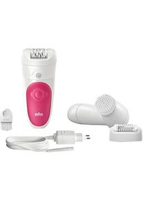 Braun, Epilierer, Silkepil BibiEdition Epilator with facial cleansing brush whitepink