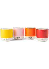 Pantone Cortado Thermobecher 4er-Set, Tasse, Orange