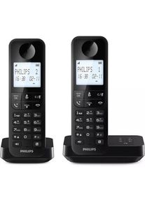 Edco Dect phone D2752B/12, Telefon, Schwarz