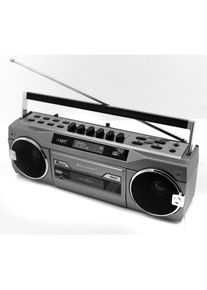 Soundmaster SRR80TI (DAB+, FM, Bluetooth), Radio, Grau, Silber