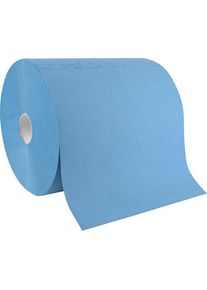 Hygoclean Putzrolle, 3-lagig, blau, 380 x 350 mm, 175 m 100% Recyclingpapier, perforiert f&uuml;r Einzelblattabnahm, Haushaltspapier, Blau